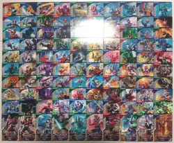 Lot of 100 Japanese Kamen Rider Battle: GANBA LEGENDS Normal & Rare Card Set - Image 1