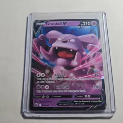 Pokemon Granbull V 057/172 Swsh09 Brilliant Stars Ultra Rare Holo English Card - Image 1