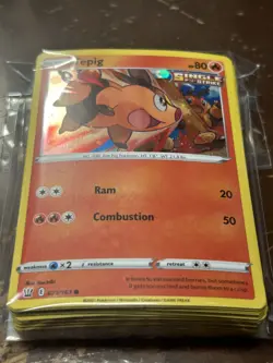 LOT OF (50) Tepig (Cosmos Holo) Miscellaneous Cards & Products #023/163 Promo Po - Image 1
