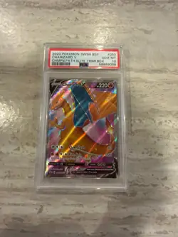 Charizard V SWSH050 SWSH: Sword & Shield Promo Cards Holo PSA 10 - Image 1