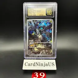 CGC PRISTINE 10 N's Zekrom AR 210/193 M2a MEGA Dream ex Pokemon Card Japanese - Image 1