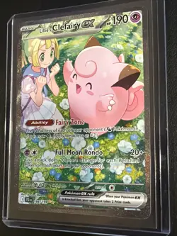 Pokemon Card - Lillie's Clefairy ex - Journey Together 184/159 SIR - Image 4