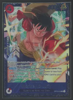 Monkey D. Luffy OP12-015 Treasure Cup Promo Top Prize One Piece Card Game Sealed - Image 1