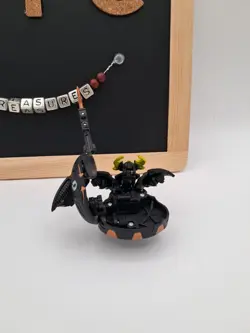 Bakugan Darkus Krakix & Lansor Combat Set Gundalian Invaders Rare W/ Card - Image 5