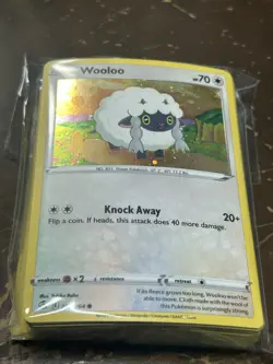 LOT OF (50) Pokemon Wooloo Cosmos Holo Rare Promo Card - Image 1