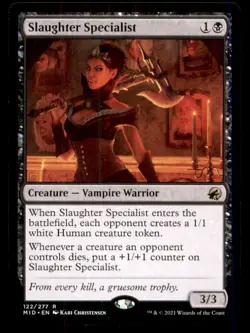 Slaughter Specialist LP Light Play Innistrad: Midnight Hunt MTG [12519] - Image 1