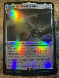 MTG TCG Assassins Creed Excalibur, Sword of Eden 0072 Foil Rare - Image 1