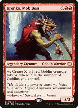 MTG Krenko, Mob Boss Duel Decks 052/063 Regular Rare - Image 1