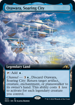 [1x] Otawara, Soaring City - Extended Art Near Mint, English NEO Extras MTG Magi - Image 1