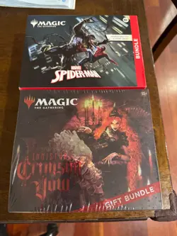 2x Magic The Gathering MTG 1x Marvel's Spider-Man Bundle Box + 1 x Crimson Vow - Image 1