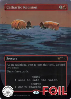 MTG Cathartic Reunion (Rainbow Foil) (45) | NM Foil | Secret Lair Jaws {SLD} - Image 1