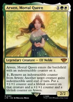 Mint/Near-Mint, English - 1 x MTG Arwen, Mortal Queen The Lord of the Rings: Tal - Image 1