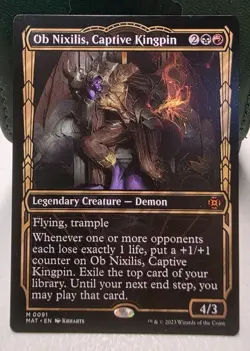 Ob Nixilis, Captive Kingpin (Showcase) #91 NM March of the Machine MAT Magic MTG - Image 1
