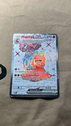 Magcargo ex Full Art Pokemon TCG 'Twilight Masquerade' 191/167 NM ULTRA RARE - Image 1