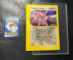 2002 ROCKETS SCIZOR 4 Pokemon BEST OF WINNER PROMO JUMBO VINTAGE CARD NINTENDO - Image 1