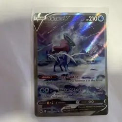 Pokemon TCG Suicune V Crown Zenith Galarian Gallery GG38/GG70 Holo NM - Image 1
