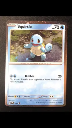 NM Squirtle 048 Black Star Promo Cosmos Holo Scarlet & Violet Promo SVP Pokemon - Image 1