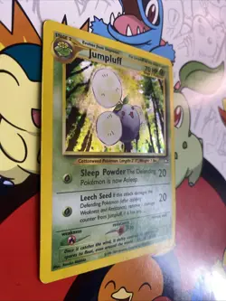 2000 Jumpluff #7/111 Holo LP Rare Pokemon Neo Genesis Vintage WOTC - Image 2