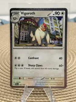 Pokemon TCG Vigoroth 161/193 Paldea Evolved Cosmos Holo - Image 1
