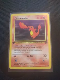 Charmander 50/82 Common Team Rocket Pokemon 1st Ed Moderately Played - Image 1