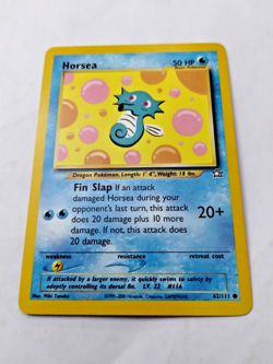 Pokemon TCG Horsea Neo Genesis 62 Regular Unlimited Common - - Ujncirculated - Image 2