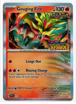 Pokemon Scarlet Violet Black Star Promo Surging Sparks SVP151 Gouging Fire - Image 1