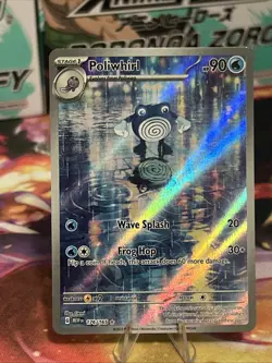 Pokemon TCG Poliwhirl Scarlet & Violet-151 176/165 Illustration Rare! Near Mint - Image 1