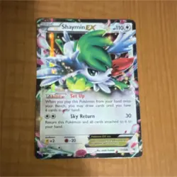 The Pokemon Company Shaymin EX 77/108 Full Art Ultra Rare Holo 110HP Roaring Sk. - Image 1