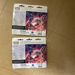 Pokemon TCG Fusion Strike 3 Pack Blister Factory Sealed Espeon Set of 2 - Image 2