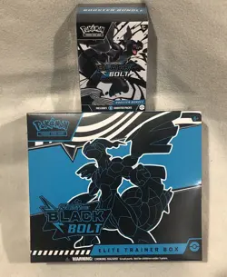 Pokemon TCG Black Bolt Elite Trainer Box & Booster Bundle Set, NEW & SEALED - Image 1