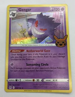 Pokemon TCG Lost Origin Gengar 066/196 Holo Rare Trick Or Trade 2023 - Image 1
