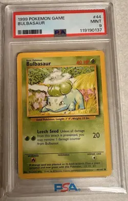 Pokemon 1999 PSA 9 Base Set Squirtle & Bulbasaur-Great Starter Pair! - Image 3