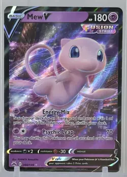Mew V 2023 Pokemon TCG #060/159 SWSH Crown Zenith Ultra Rare Holo - Image 1