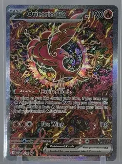 Oricorio ex 2025 Pokemon TCG #024 Phantasmal Flames Black Star Promo Holo - Image 1