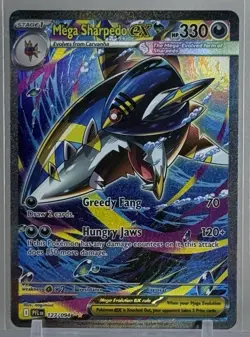 Mega Sharpedo ex 2025 Pokemon TCG #127/094 ME02 Phantasmal Flames SIR Holo - Image 1