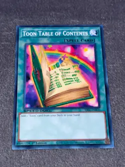 Yu-Gi-Oh! TCG Toon Table of Contents Speed Duel Decks - Destiny Masters SS01-EN. - Image 1