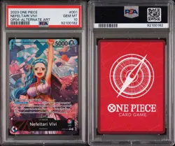 One Piece TCG Nefeltari Vivi Leader OP04-001 Par Alt Art English PSA 10 GEM - Image 2