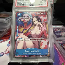 2024 ONE PIECE PROMOS SEALED BATTLE VOL.2 #066 BOA HANCOCK PSA 10 - Image 2
