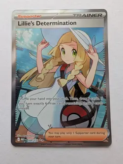 Lillie's Determination 169/132 Mega Evolutions Near Mint Pokemon Trainer Card - Image 1
