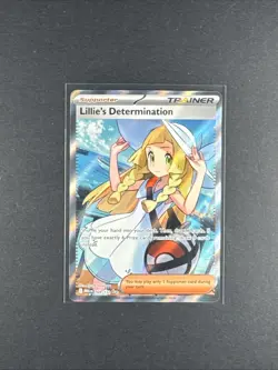 Lillie’s Determination #169/132 Pokemon Mega Evolution Card Near Mint - Image 1
