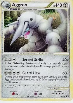 Pokemon Card HS Triumphant Aggron Holo Rare 1/102 - Image 1