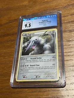 Pokemon Aggron 1/102 Triumphant Holo Cgc 9.5 Gem Mint L@@k! Rare! Pop 10! - Image 1