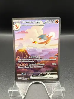 Pokemon Charizard EX 199/165 Scarlet & Violet 151 mew en SIR Near Mint - Image 1