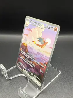 Pokemon Charizard EX 199/165 Scarlet & Violet 151 mew en SIR Near Mint - Image 3