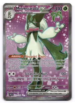Meowscarada ex NM 231/193 Sv02: Paldea Evolved Pokemon TCG Holo - Image 1