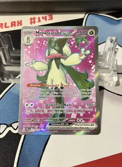 Pokemon TCG Meowscarada ex 231/193 Sv02: Paldea Evolved Holo NM - Image 1
