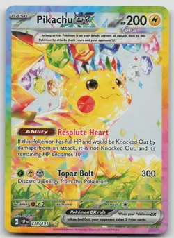 Pikachu EX SIR 238/191 Surging Sparks Near Mint Condition Pokemon Tcg - Image 1