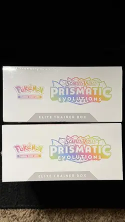 Pokemon TCG Prismatic Evolutions Elite Trainer Box ETB Factory Sealed-Lot of 2 - Image 5