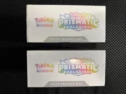 Pokemon TCG Prismatic Evolutions Elite Trainer Box ETB Factory Sealed Lot of 2 - Image 5