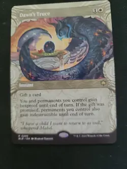 MTG BLB #295 Dawn's Truce (Showcase) Bloomburrow Regular - Image 1